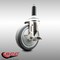 Service Caster 5 Inch 316SS Thermoplastic Rubber Swivel 7/8 Inch Expanding Stem Caster Brake SCC-SS316EX20S514-TPRB-TLB-78 - alternate 2